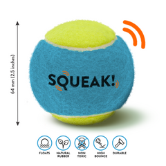 Tennis Balls Squeak - 3pk