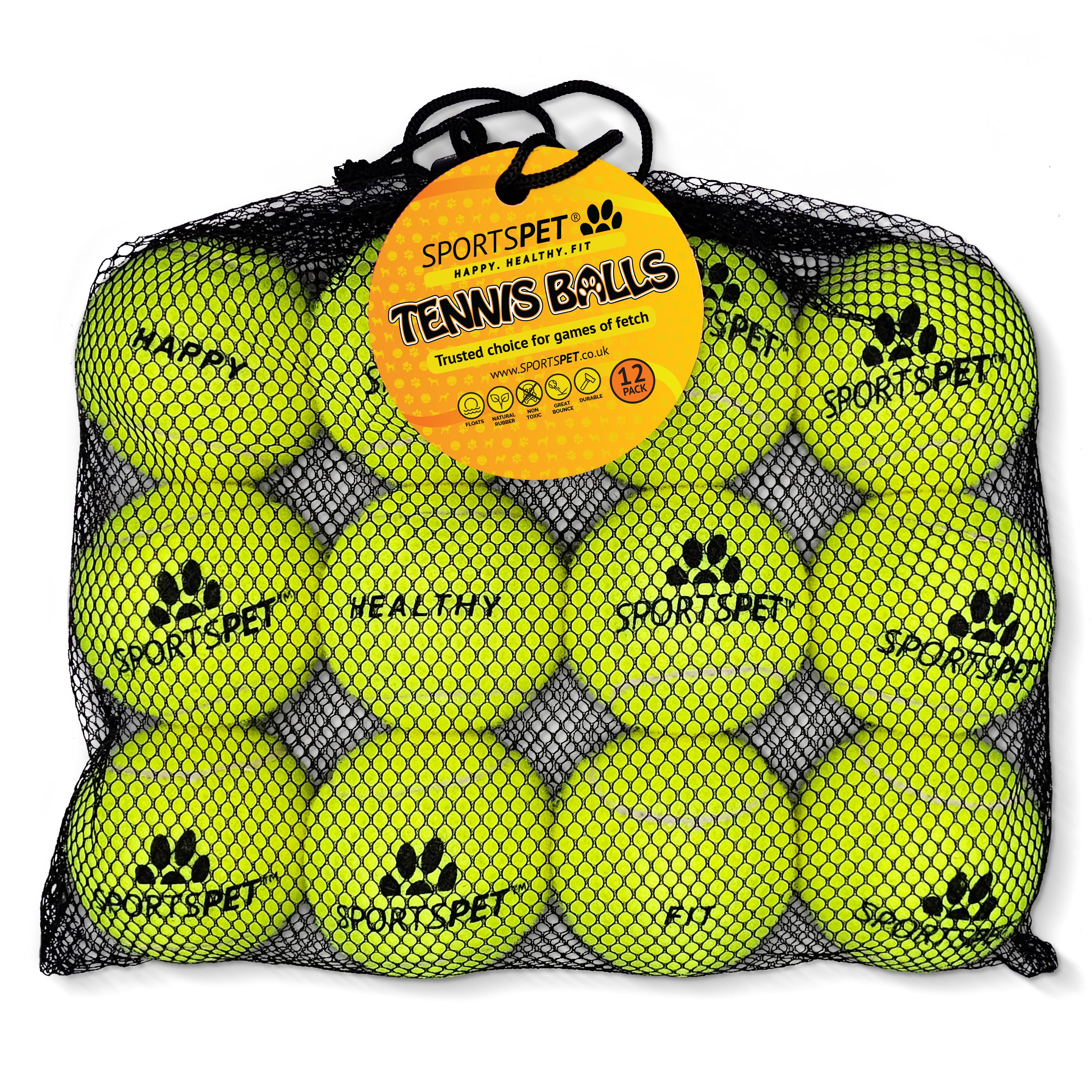 Sportspet ball dog  toy glow in the dark dog ball ball dogs tennis high bounce ball bouncy bouncy ball dog high bounce rubber ball