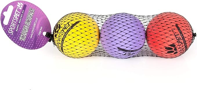 Sportspet ball dog  toy glow in the dark dog ball ball dogs tennis high bounce ball bouncy bouncy ball dog high bounce rubber ball